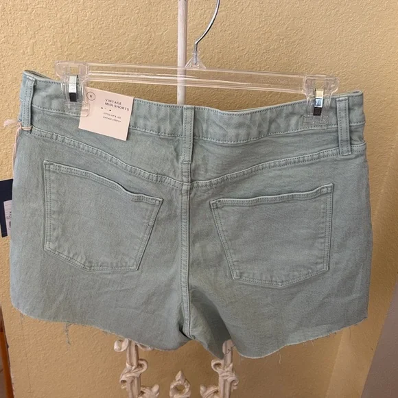 Universal Thread Mint Green Women's Midi Denim Shorts - Picture 3 of 5